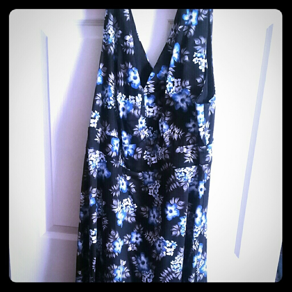 Torrid Midi Length fit and flare dress.